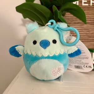 Squishmallows Teal and White Owl Plush Toy